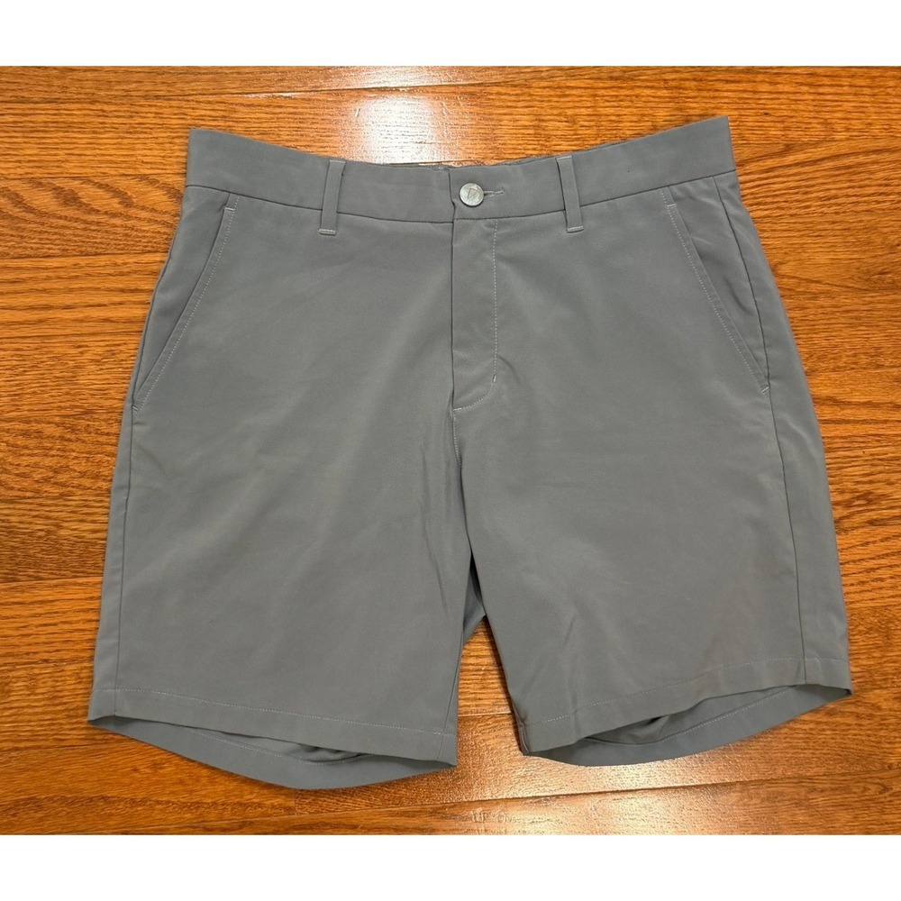 Primo Golf Shorts 7" Mens 32 Gray Performance Stretch Athletic Casual Chino